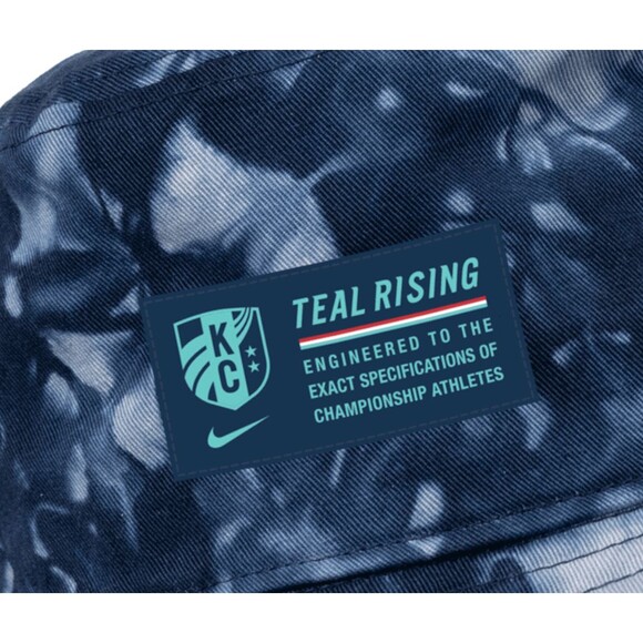 Nike KC Kansas City current Tie Dye Core Bucket Hat One size C-14254 NWSL soccer - Picture 3 of 4